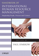 Handbook of international human resource management : integrating people, process, and context /