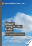 Inequality and Organizational Practice : Volume II: Employment Relations /