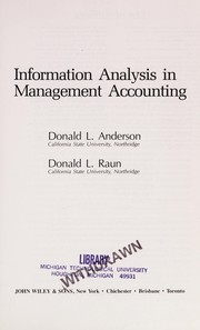 Information analysis in management accounting /