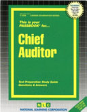 Passbooks for career opportunities : chief auditor.