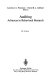 Auditing : advances in behavioral research /