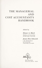 The Managerial and cost accountant's handbook /