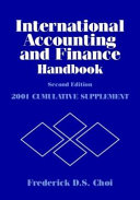 International accounting and finance handbook : second edition 2001 cumulative supplement /