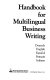 Handbook for multilingual business writing : Deutsch, English, Español, Français, Italiano.