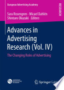 Advances in advertising research.