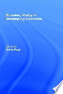 Monetary policy in developing countries /