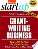 Start your own grant writing business /