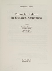 Financial reform in socialist economies /