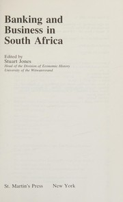 Banking and business in South Africa /