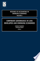 Corporate governance in less developed and emerging economies /