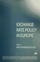 Exchange rate policy in Europe /