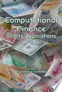 Computational finance and its applications II /