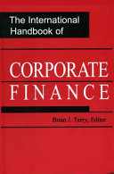 The international handbook of corporate finance /