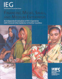 Financing micro, small, and medium enterprises : an independent evaluation of IFC's experience with financial intermediaries in frontier countries.