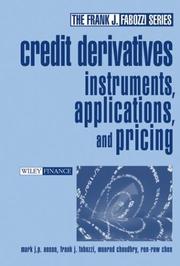 Credit derivatives : instruments, applications and pricing /