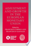 Adjustment and growth in the European Monetary Union /