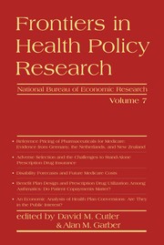 Frontiers in health policy research.
