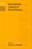 International aspects of fiscal policies /