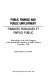 Public finance and public employment = Finances publiques et emploi public : proceedings of the 36th Congress of the International Institute of Public Finance, Jerusalem, 1980 /