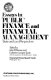 Essays in public finance and financial management : state and local perspectives /