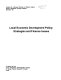 Local economic development policy : strategies and finance issues : a report /