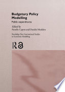 Budgetary policy modelling : public expenditures /