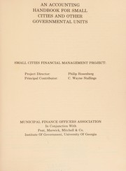 An Accounting handbook for small cities and other governmental units /