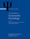 APA handbook of community psychology.