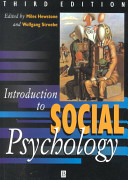 Introduction to social psychology : a European perspective /