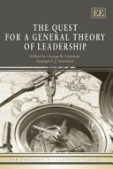The quest for a general theory of leadership /