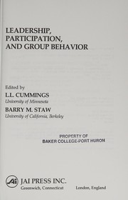 Leadership, participation, and group behavior /