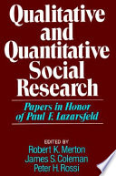 Qualitative and quantitative social research : papers in honor of Paul F. Lazarsfeld /