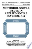 Methodological issues in applied social psychology /