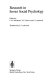 Research in Soviet social psychology /