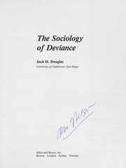 The Sociology of deviance /