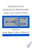 Theoretical research programs : studies in the growth of theory /