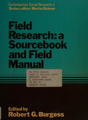 Field research : a sourcebook and field manual /