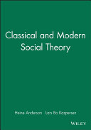 Classical and modern social theory /