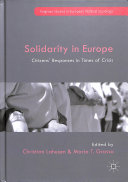 Solidarity in Europe : citizens' responses in times of crisis /