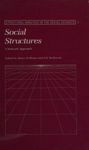 Social structures : a network approach /