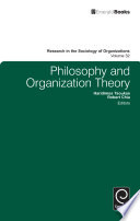 Philosophy and organization theory /