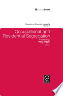 Occupational and residential segregation /