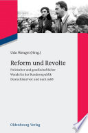 Reform und Revolte Politischer und gesellschaftlicher Wandel in der Bundesrepublik Deutschland vor und nach 1968