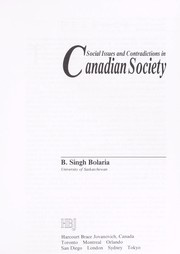 Social issues and contradictions in Canadian society /