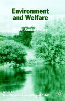 Environment and welfare : towards a green social policy /
