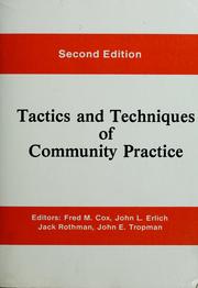 Tactics and techniques of community practice /