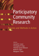 Participatory Community Research : Theories and Methods in Action.