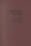 Reforming the state : fiscal and welfare reform in post-socialist countries /