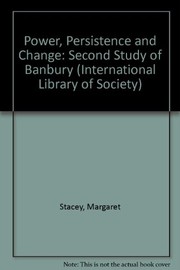 Power, persistance and change : a second study of Banbury /