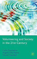 Volunteering and society in the 21st century /